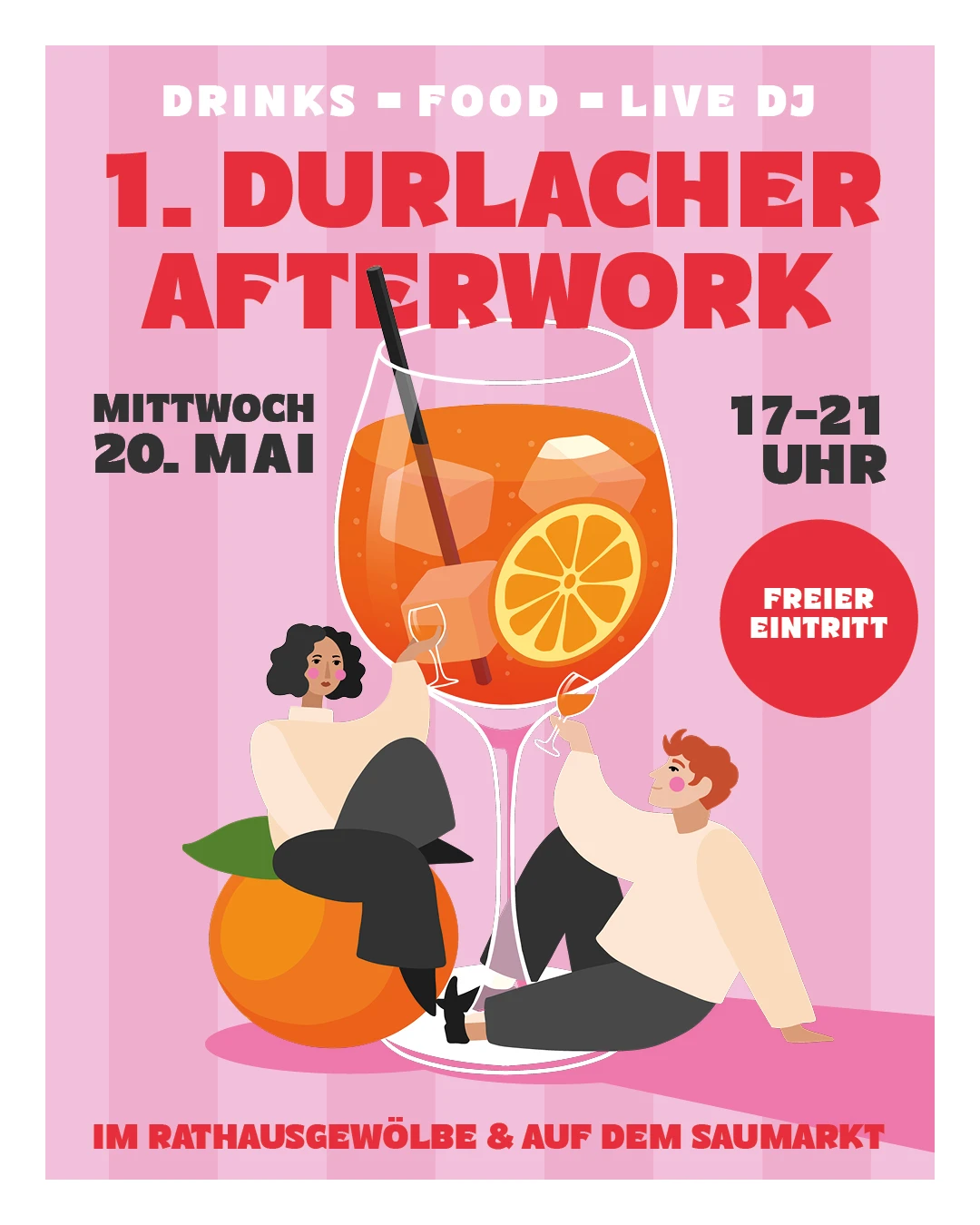 1. Durlacher Afterwork am Mittwoch den 20. Mai von 17 bis 21 Uhr